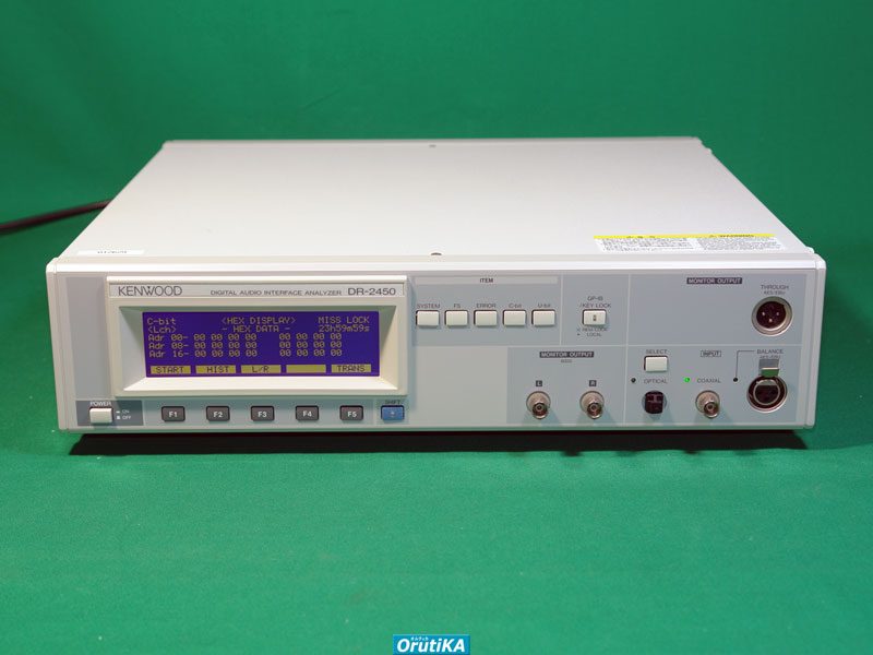 デジタルオーディオ インターフェースアナライザー DR-2450 TEXIO(ケンウッド)