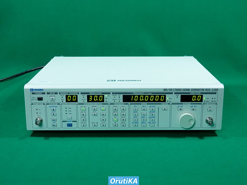 FMステレオ/FM-AM標準信号発生器 MSG-2280 計測技研(目黒電波)