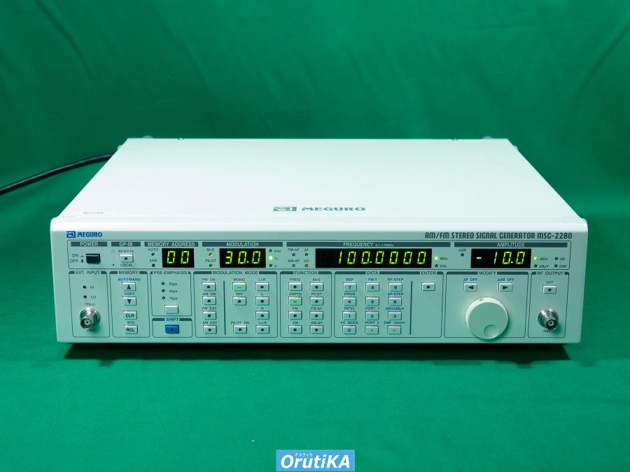 FMステレオ/FM-AM 標準信号発生器 MSG-2280 計測技研(目黒電波)