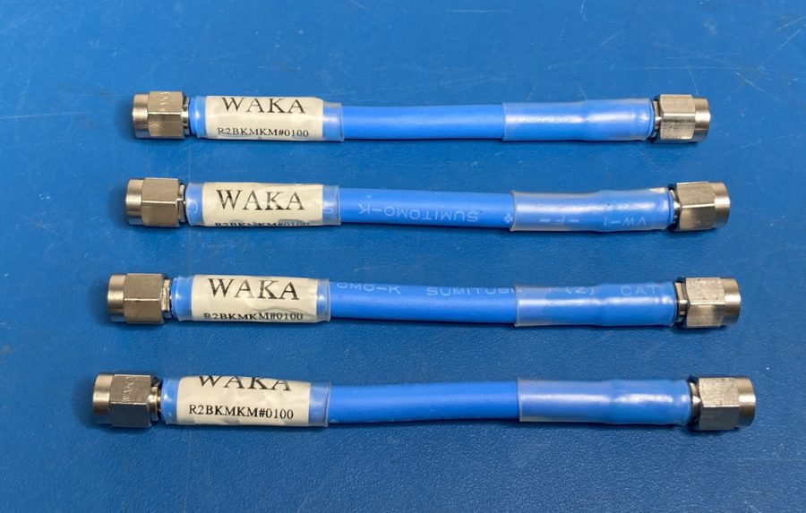 ☆4本セット☆ 2.92mm(K) ソフトリジッドケーブル オス-オス 100mm/DC〜40GHz R2BKMKM#0100 WAKA