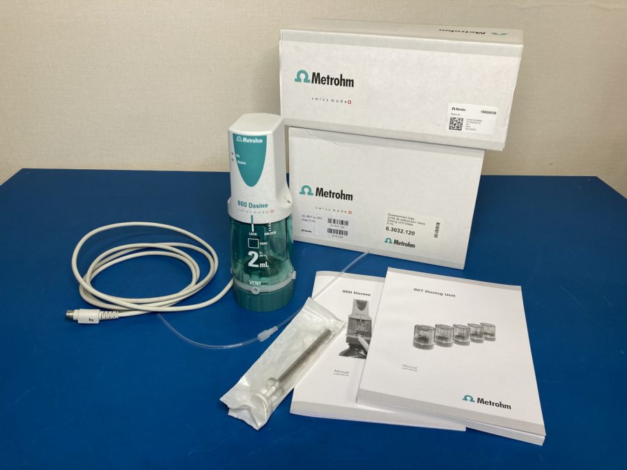 高機能電動ビュレット駆動部 + 分注ユニット 800 Dosino + 807 2mL メトローム　Metrohm
