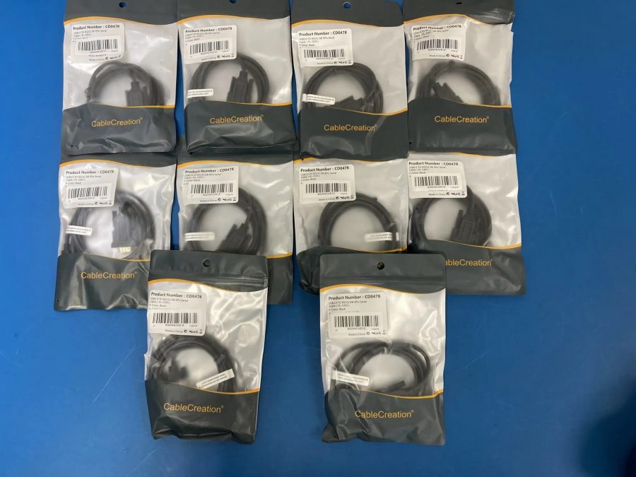 USB(M) to RS232(F) DB 9Pin Serial Cable 2m（PL2303内蔵）10本 CD0478 ケーブルクリエーション CableCreation