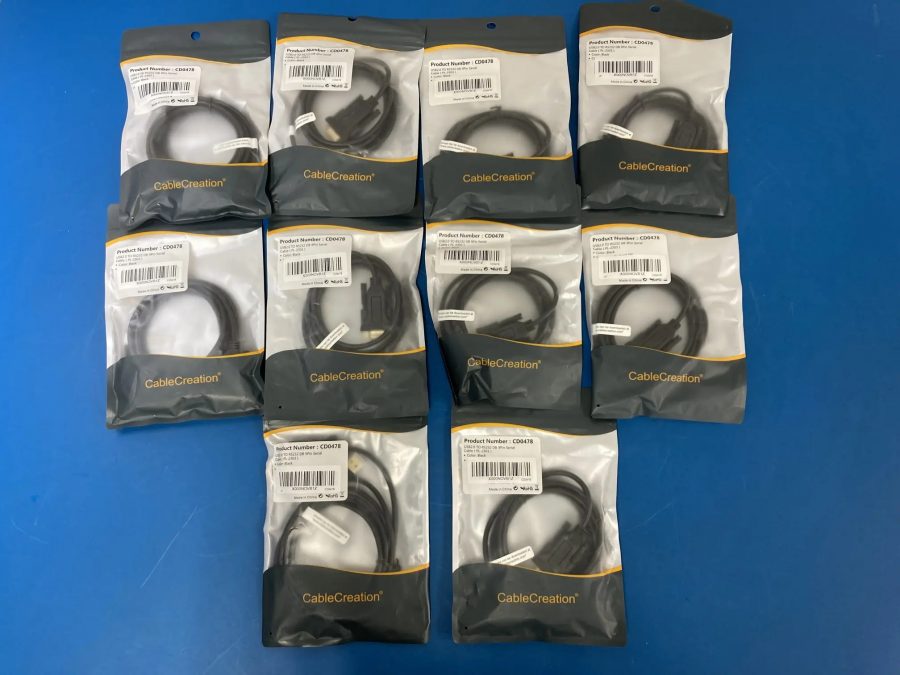USB(M) to RS232(F) DB 9Pin Serial Cable 2m（PL2303内蔵）10本 CD0478 ケーブルクリエーション CableCreation