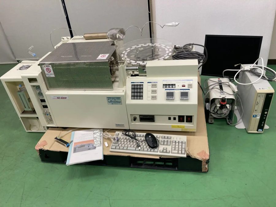 燃焼法元素分析装置 SUMIGRAPH スミグラフ ソフト入りPC コンプレッサー付属 NC-220F 住化分析センター SCAS