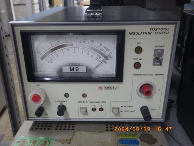 絶縁抵抗計（メグオームメーター） TOS7010L 菊水電子工業　Kikusui