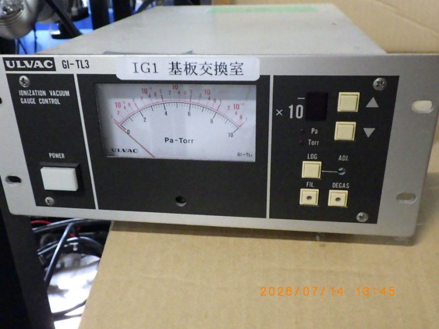 電離真空計 GI-TL3 アルバック　Ulvac